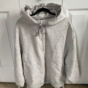 Free people puffy sleeve hoodie